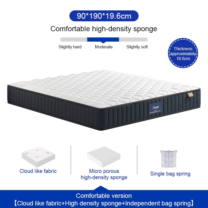 Dreame Memory Spring Foam Mattress 10 Years Warranty foam for bed 2 person Single/Double/Queen/King size foam mattress bed foam for bed family size sale Medium Hardness Bedding 8.5/9/10.5 inch foam single bed foam mattress bed foam bed mattress